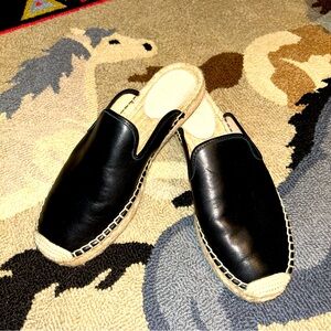 J. Crew Leather and Jute Espadrilles Size 8.5